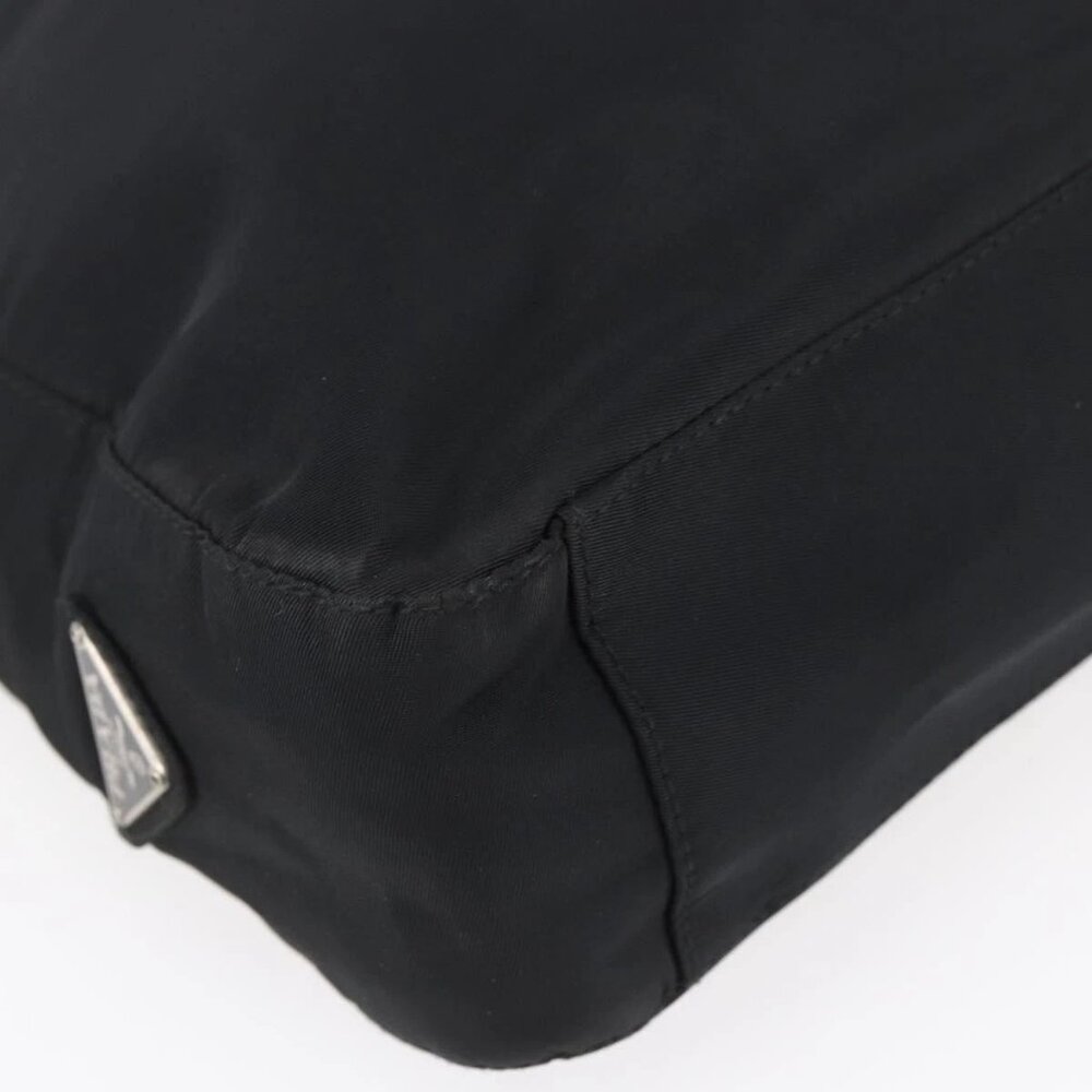 PRADA Shoulder Bag Nylon Plastic Black Silver Auth 152891 - Picture 11 of 16